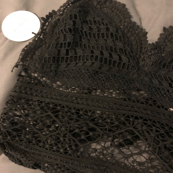 SOLD Tularosa Black Crochet Top Coachella Festival - Picture 8 of 8